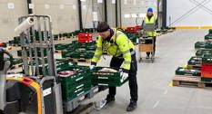 Varelevering i hal