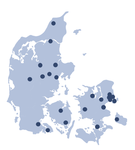 1001 nat Danmarkskort