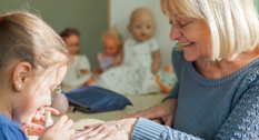 Seniorpædagog på arbejde