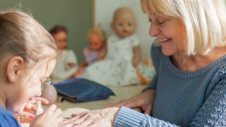 Seniorpædagog på arbejde